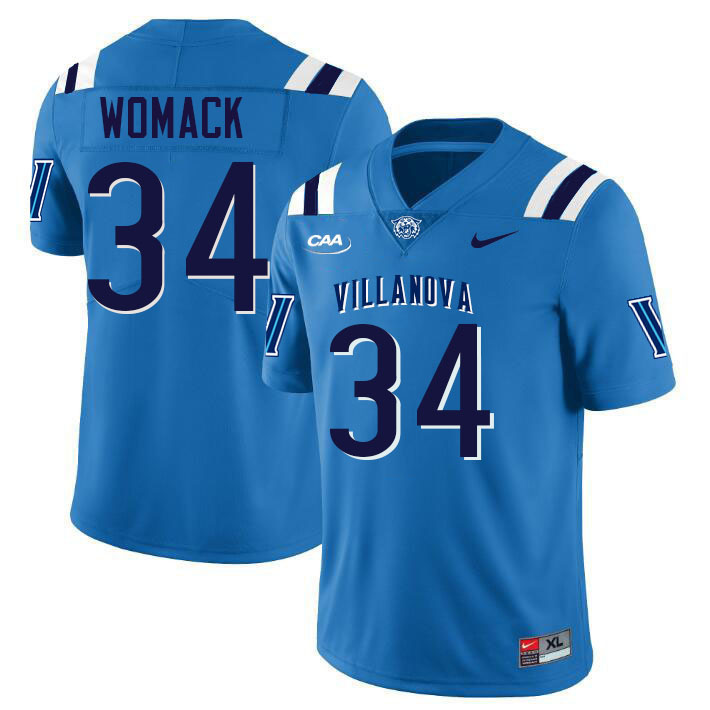 Villanova Wildcats #34 Tyler Womack College Football Jerseys Stitched-Light Blue Villanova Wildcats #34 Tyler Womack College Football Jerseys Stitched-Light Blue